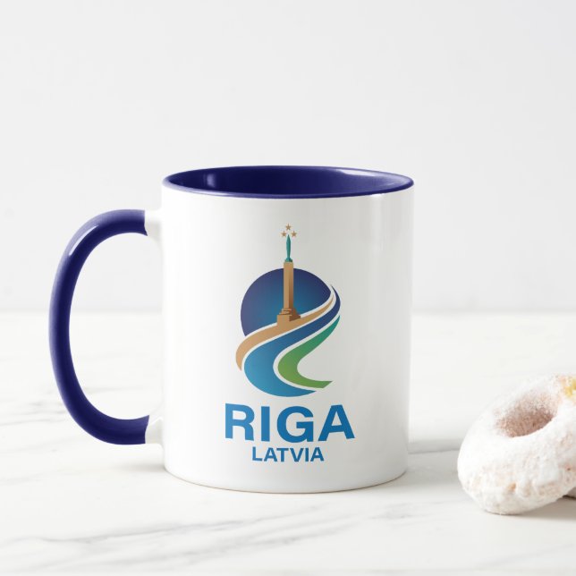 Riga Lettland Mugg (Med munk)