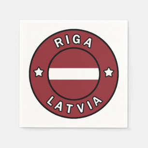 Riga Lettland Pappersservett