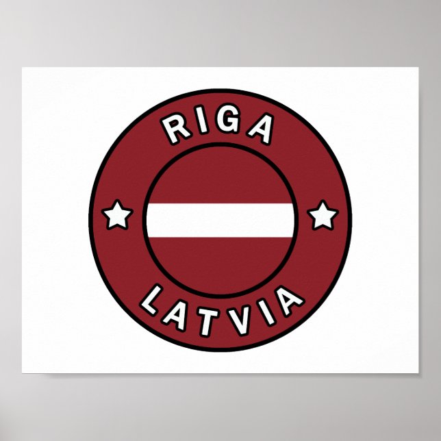 Riga Lettland Poster (Framsidan)