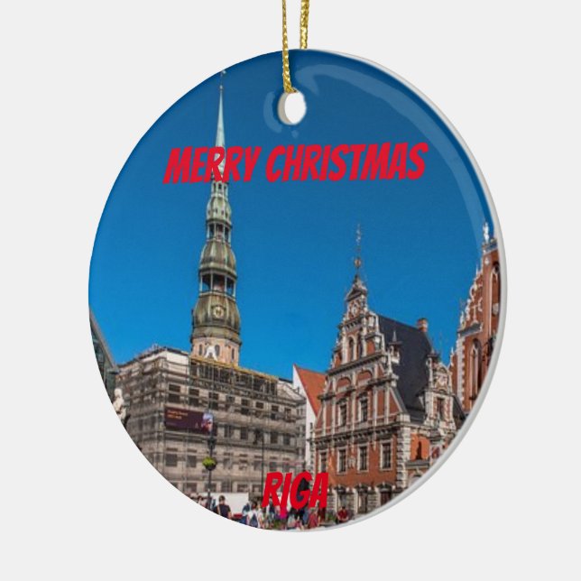 Riga Lettland Scenia Ornament (Vänster)