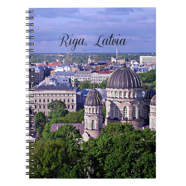 Riga, Lettland stadsbild Anteckningsbok (Framsidan)