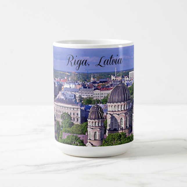 Riga, Lettland stadsbild Kaffemugg (Center)