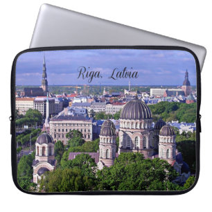 Riga, Lettland stadsbild Laptop Fodral