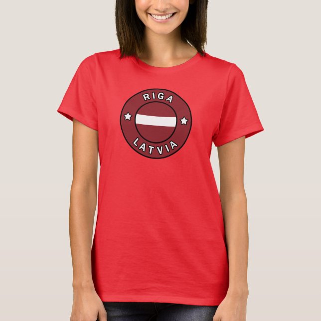 Riga Lettland T Shirt (Framsida)