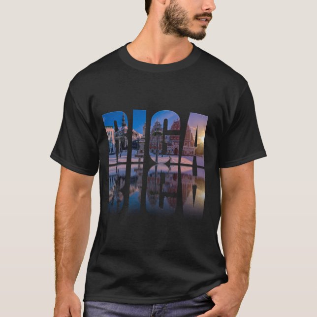 Riga, Lettland T Shirt (Framsida)