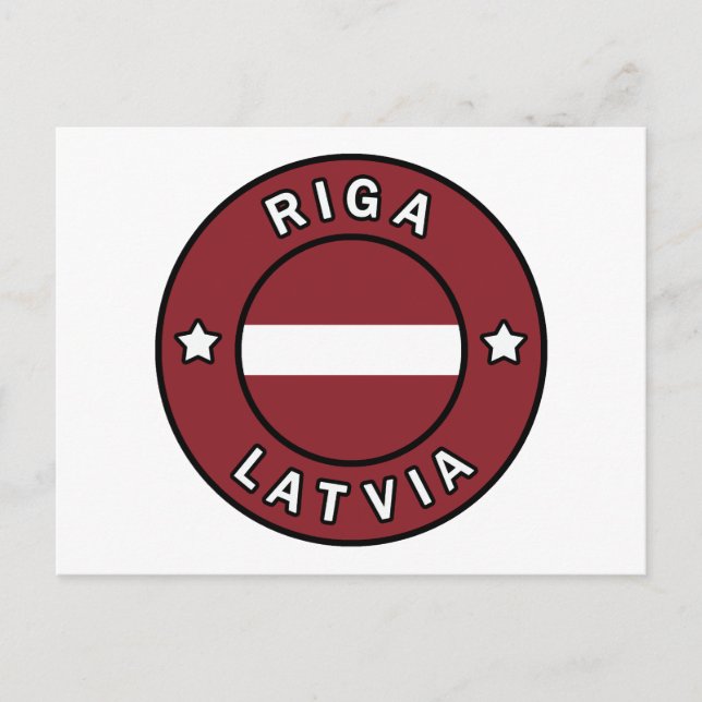 Riga Lettland Vykort (Framsida)