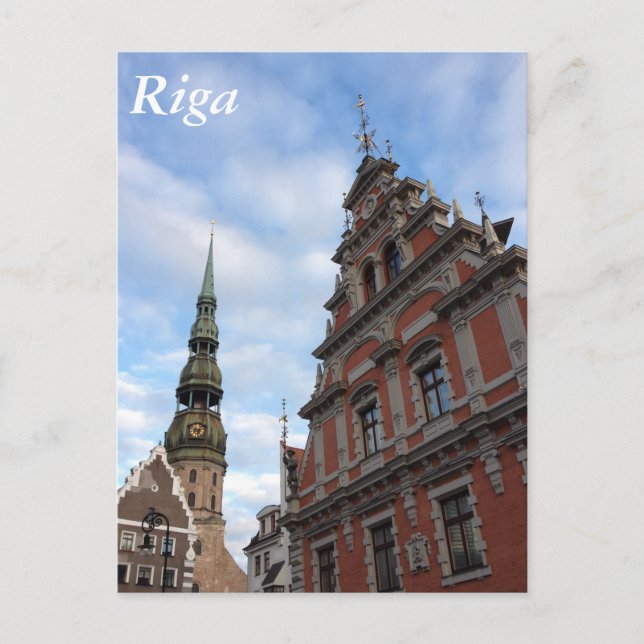 Riga, Lettland Vykort (Framsida)