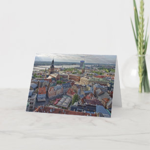 Riga, Lettlands cityscape-foto. Tack Kort