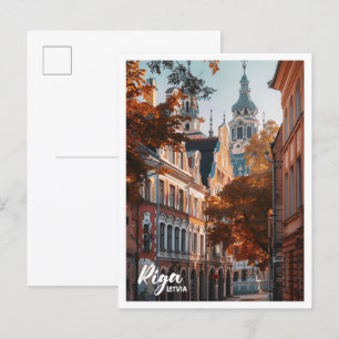 Riga Lettlands konstresa berömd ställe Vykort