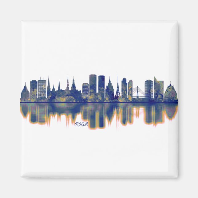 Riga Skyline Magnet (Framsidan)