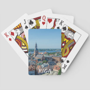 Riga-stadens centrum ovanifrån casinokort
