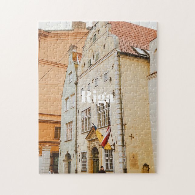 Riga stadsbild Flexibel Foto Magnet Pussel (Vertikal)