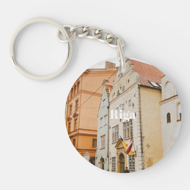 Riga stadsbild flexibel fotomagnet (Framsidan)