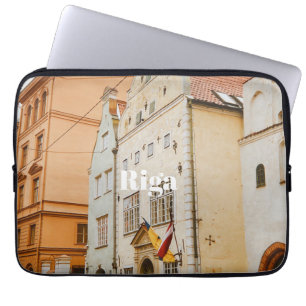 Riga stadsbild flexibel fotomagnet laptop fodral