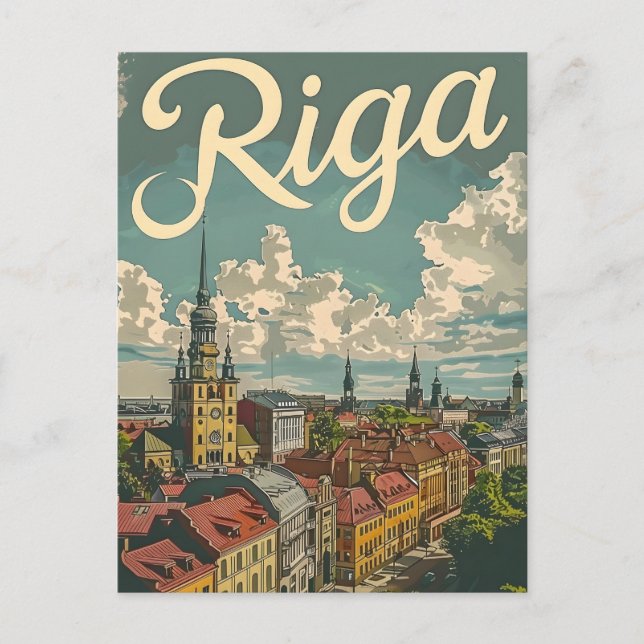 Riga Vintage Vykort (Framsida)