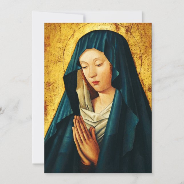 Rigas böneuttryckande jungfru inbjudningar (Framsida)