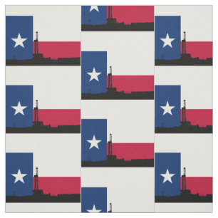 Rigg för borrande för Texas flaggaolja Tyg