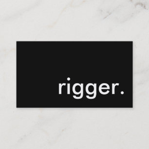rigger. visitkort