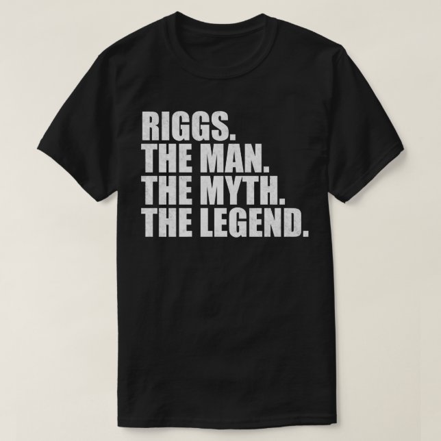 RiggsRiggs Namn Riggs given namn T Shirt (Design framsida)