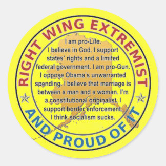 RIGHT WING EXTREMIST BUMPER STICKER - ALASKA RUNT KLISTERMÄRKE