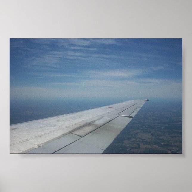 Right wing over Detroit Poster (Framsidan)