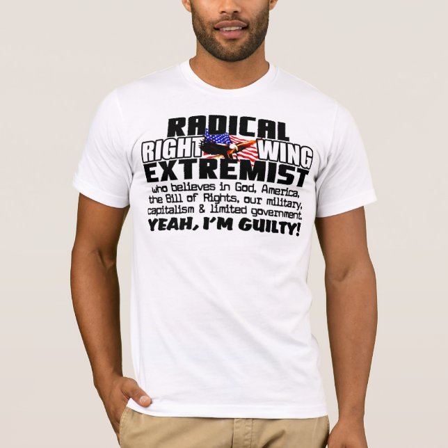 Right wingextremist! t-shirt (Framsida)