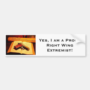 Right wingextremistbildekal bildekal