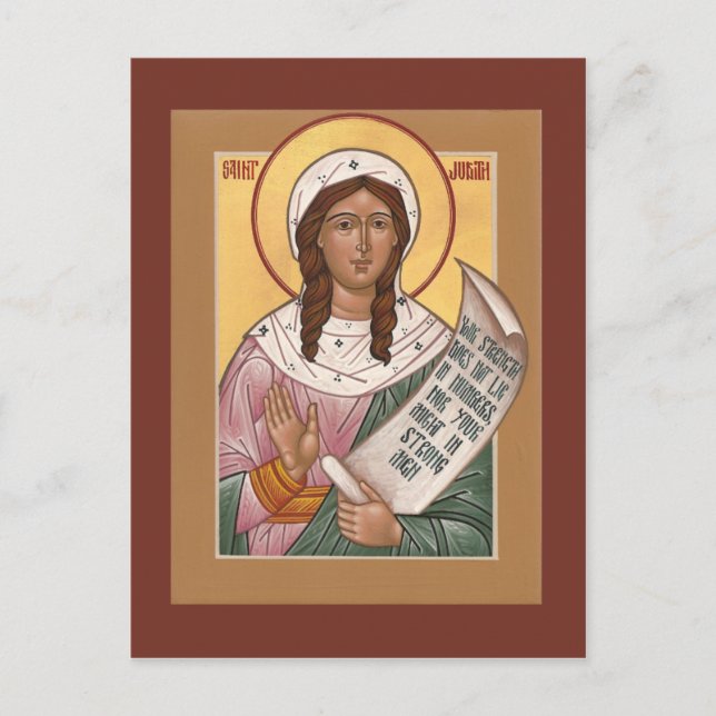 Righteth Judith Prayer Card Vykort (Framsida)