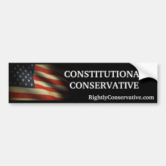 RightlyConservative.com KONSTITUTIONELL Bildekal