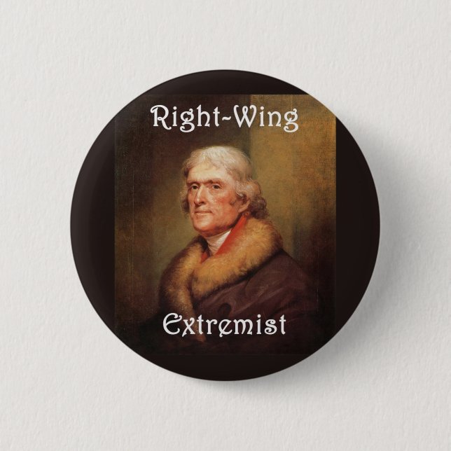 rightwing extremist för Thomas Jefferson right Knapp (Framsida)