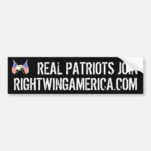 Rightwingamerica.com Bildekal (Framsidan)