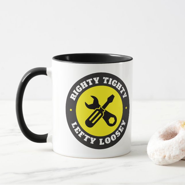 Righty Tighty Lefty Loosey Mugg (Med munk)