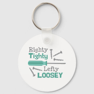 RightyTighty Lefty Loosey Nyckelring