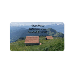 Rigi Kulm gamla lador Adressetikett