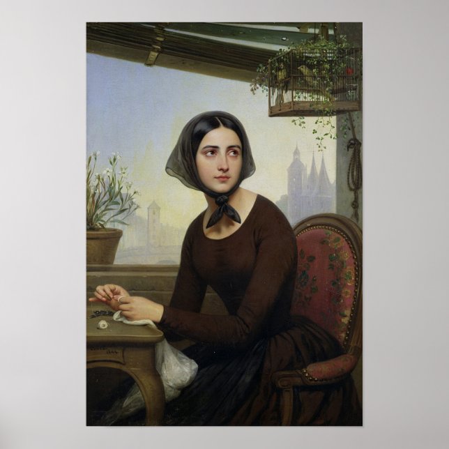 Rigolette försöker distrahera sig själv poster (Framsidan)