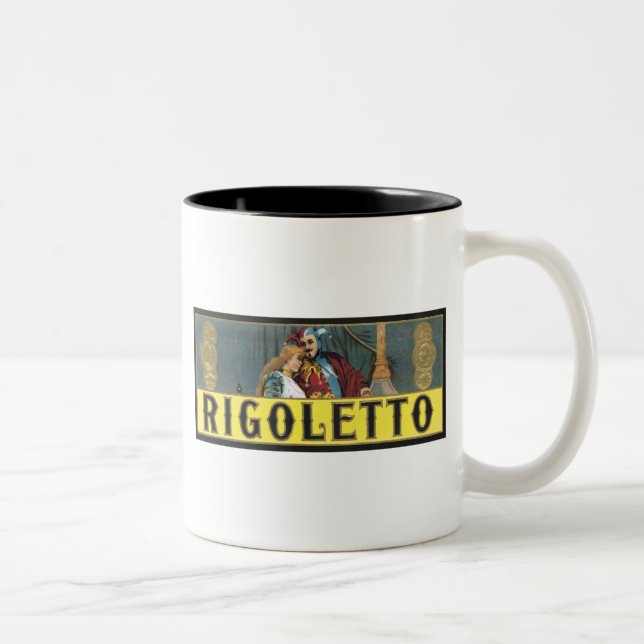 Rigoletto Cigar-etikett Två-Tonad Mugg (Höger)