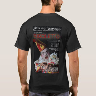 Rigoletto för östadsopera manar mörka tshirt tröja