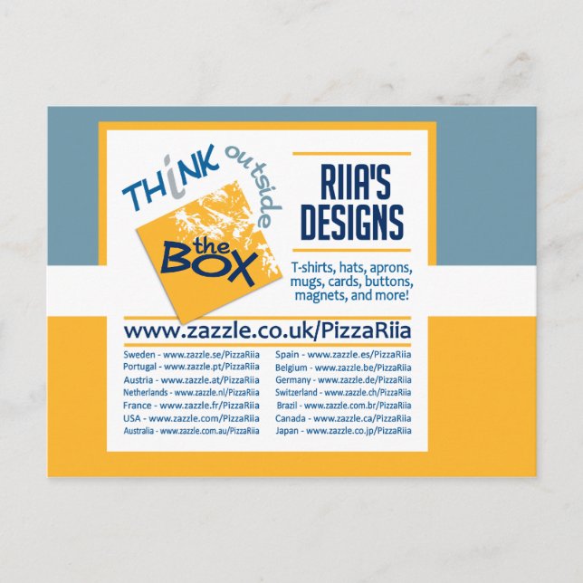 Riias vykort för design (Framsida)