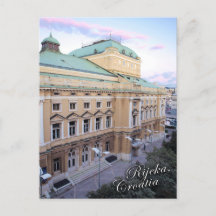 Rijeka, vyvykort för Kroatien