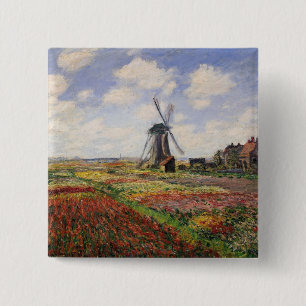 Rijnsburg för Claude Monet tulpanfält kvarn Knapp