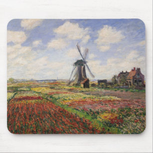 Rijnsburg för Claude Monet tulpanfält kvarn Musmatta