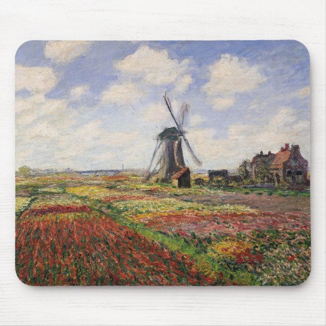 Rijnsburg för Claude Monet | tulpanfält kvarn Musmatta (Framsidan)