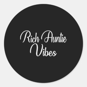 Rik Auntie Vibes Moster Women Best Monty Mammor Da Runt Klistermärke