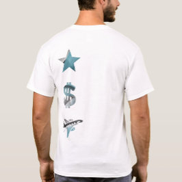 RIK Bakåt Skriv ut T-Shirt Trend Abstrakt Blue Oce