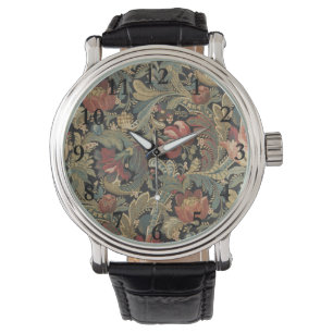 Rik Blommigt Brocade Antique Classic Armbandsur