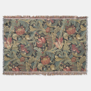 Rik Blommigt Brocade Antique Classic Filt