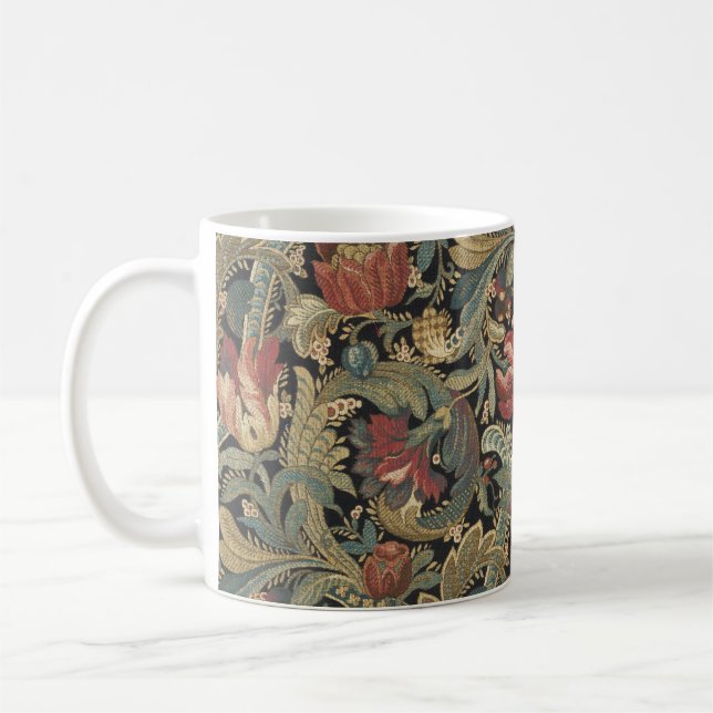 Rik Blommigt Brocade Antique Classic Kaffemugg (Vänster)