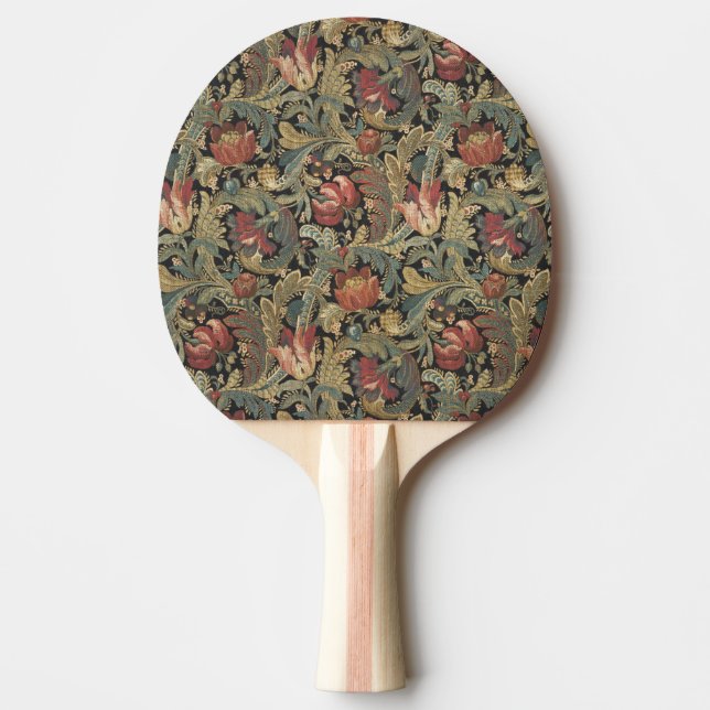 Rik Blommigt Brocade Antique Classic Pingisracket (Framsidan)