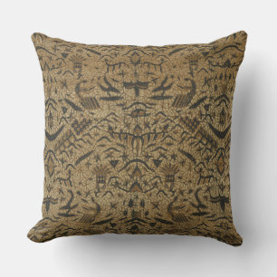 Rik Brown, Black & Cream Batik Dekorativ kudde