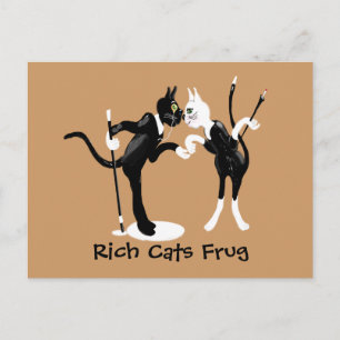 Rik cat Frug Vykort
